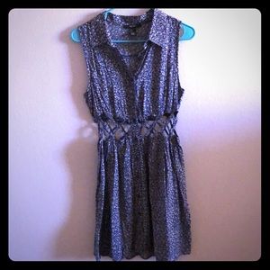 Floral dress with cutout